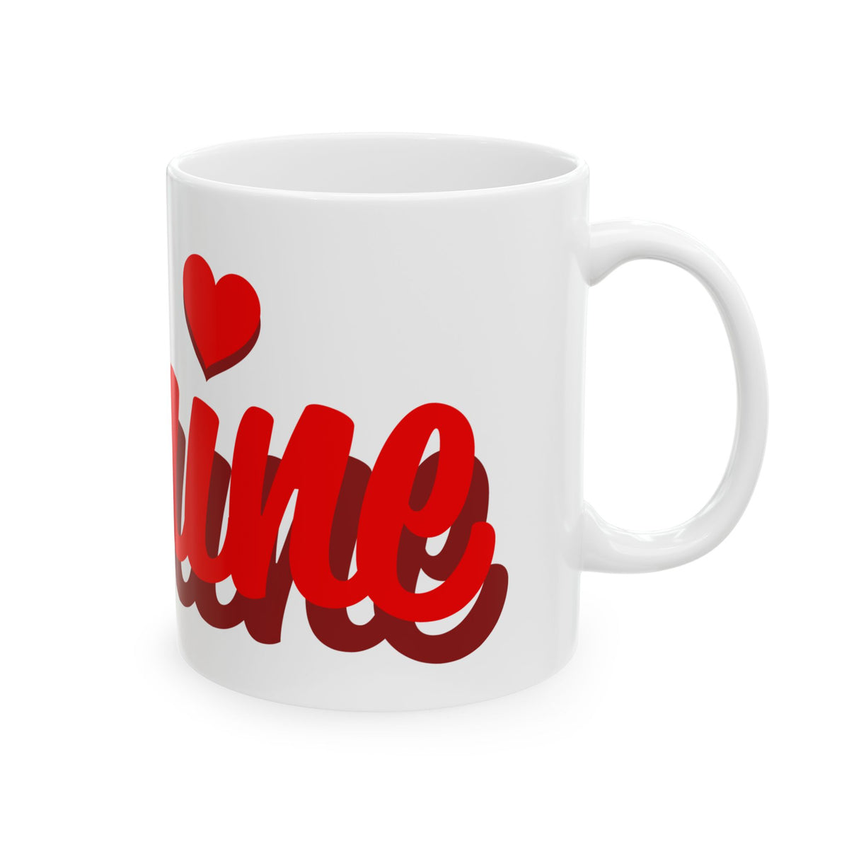 I Love You Heart Ceramic Mug