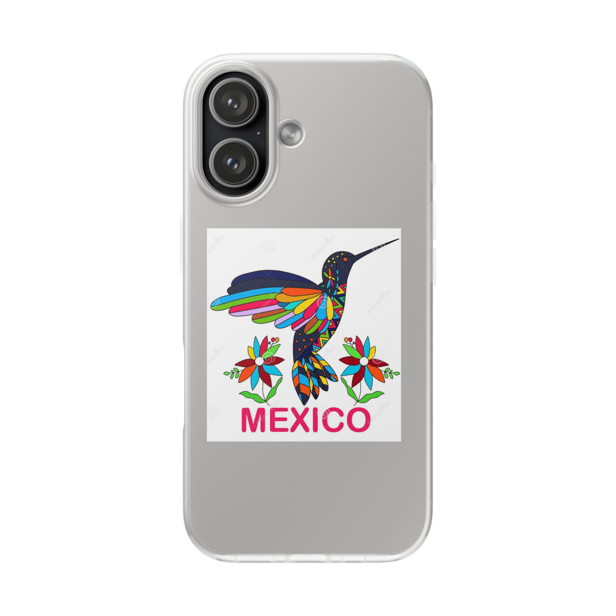 Mexico Hummingbird Floral Flexi Phone Case