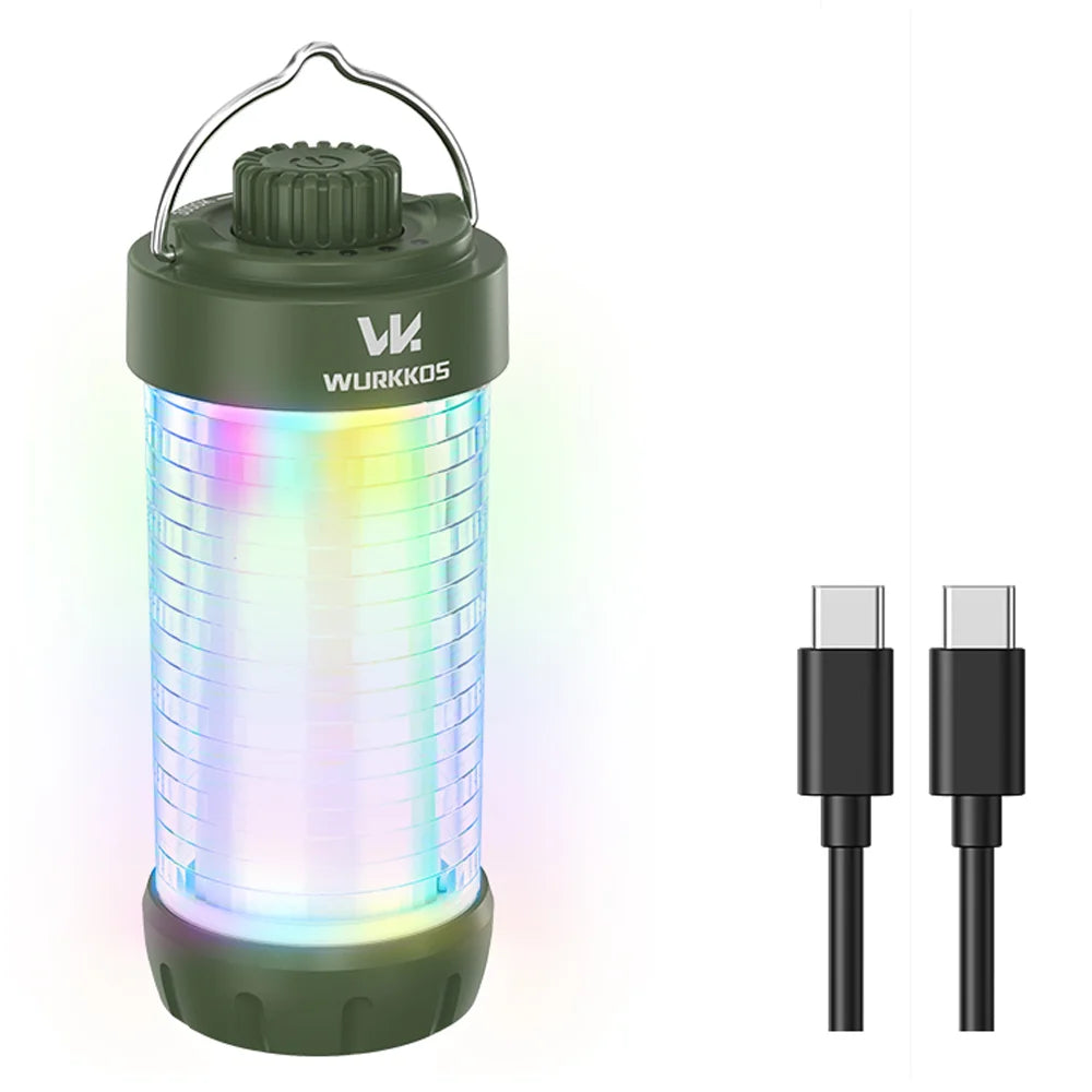 Linterna de Camping Wurkkos CL01, 550 Lúmenes, Recargable con Batería 18650, Mini Linterna LED Magnética