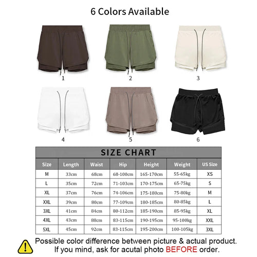 2-in-1 Gym Compression Shorts