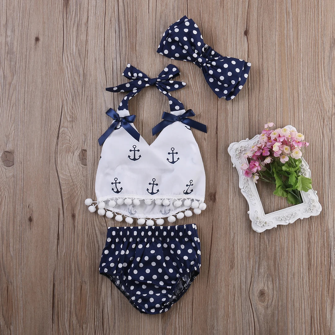 Citgeett Summer 3Pcs/set Infant Baby Girls