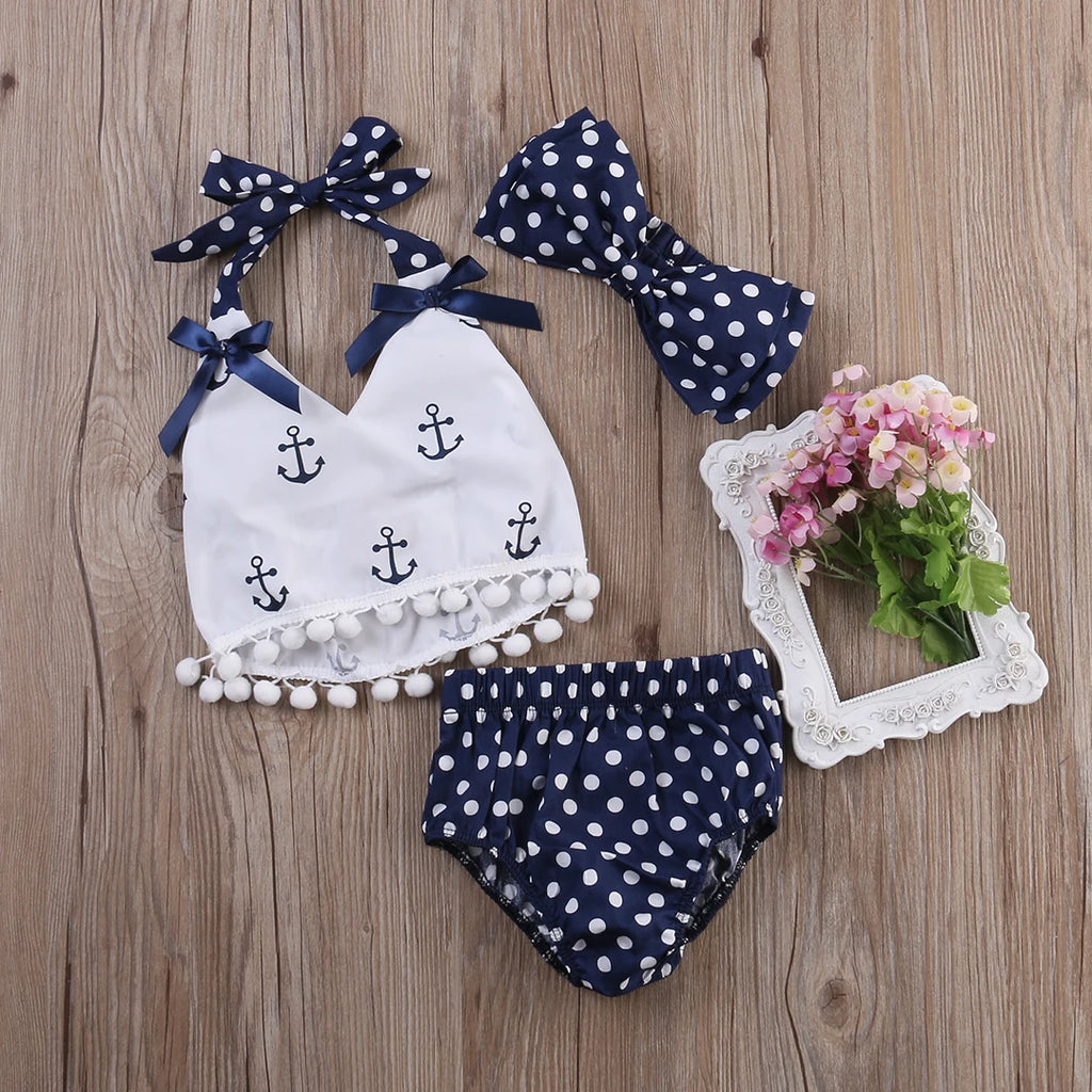 Citgeett Summer 3Pcs/set Infant Baby Girls
