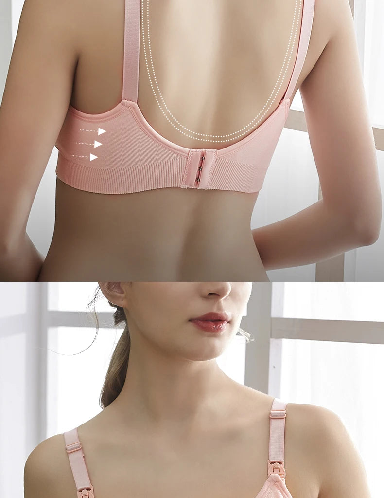 High Quality Plus Size Nursing Bra Breathable Women Breastfeeding Underwear Seamless Maternity Bra Push Up