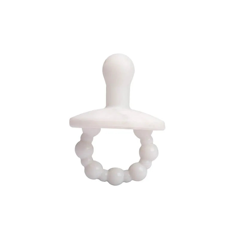 Chupete de silicona para bebé, chupete suave sin BPA, tetina simulada para bebé recién nacido, juguete mordedor para dentición, cadena de chupete colgante