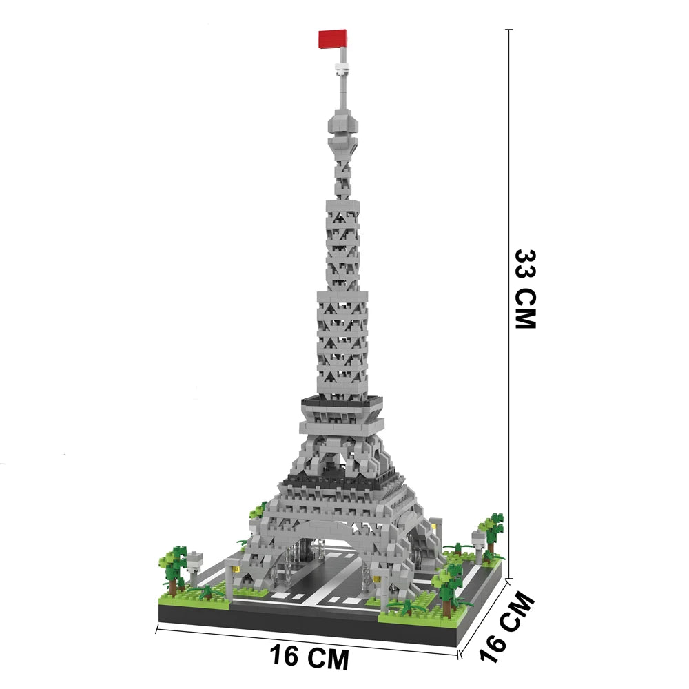 3D Desk Decor Big Ben Model Micro Building Blocks–Collectible Architecture Puzzle,Educational Toy,Unique Holiday Birthday Gifts
