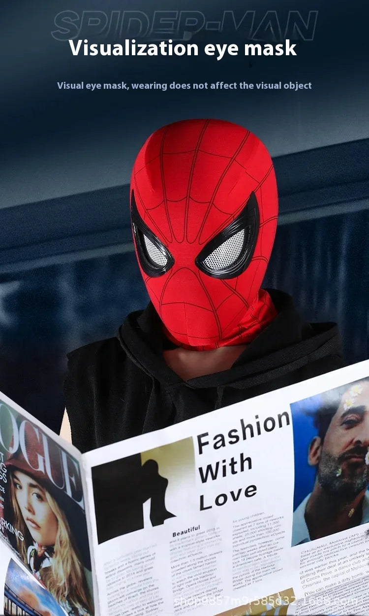 Spider-Man-Inspired Moving-Eye Cosplay Mask