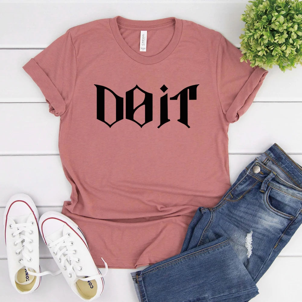 Camiseta Kpop 2026 SKZ It Tape Do It, Camiseta DO IT, Camisetas K-pop, Tops Harajuku, Ropa Urbana Unisex, Tops Casuales de Manga Corta