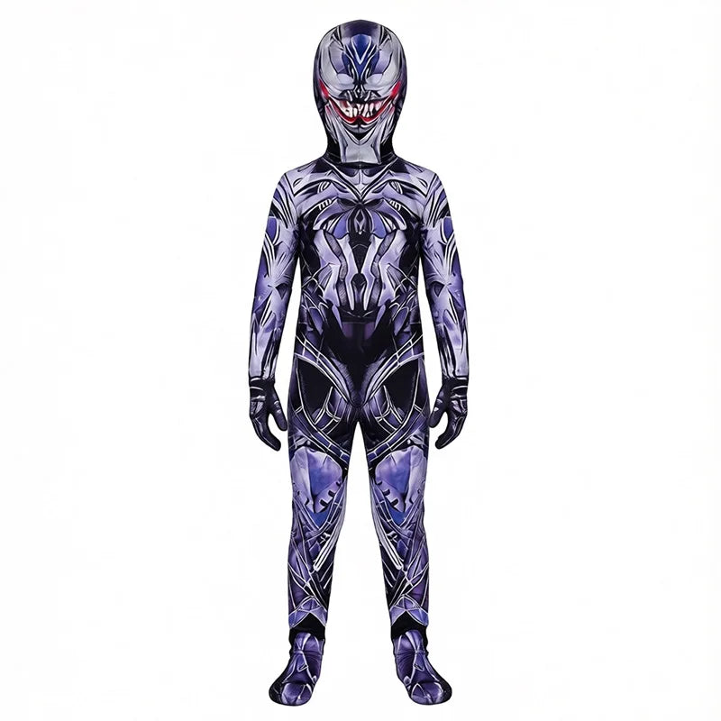 Red Spider-Themed Full-Body Cosplay Suit for Adults