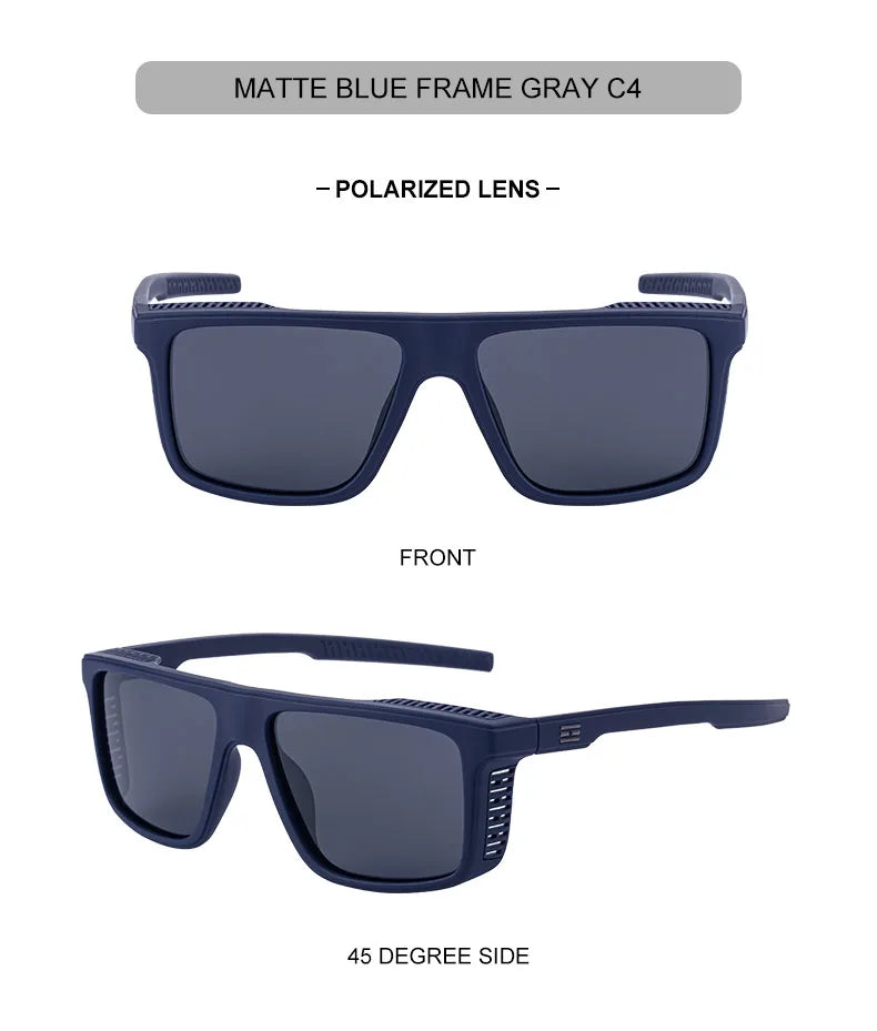 Gafas de sol polarizadas Vintage para hombre, gafas cuadradas de moda 2026, gafas de sol masculinas, gafas de conducción Vintage, gafas deportivas UV400