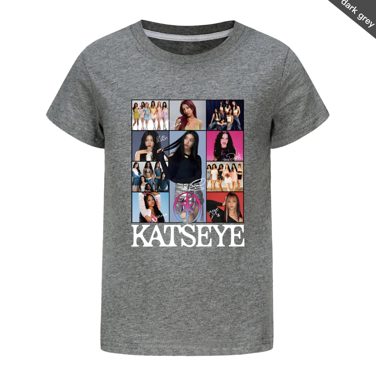 Camiseta KATSEYE Kpop para niños, ropa de verano 2026, camisetas de manga corta para niñas, ropa de calle a la moda para niños