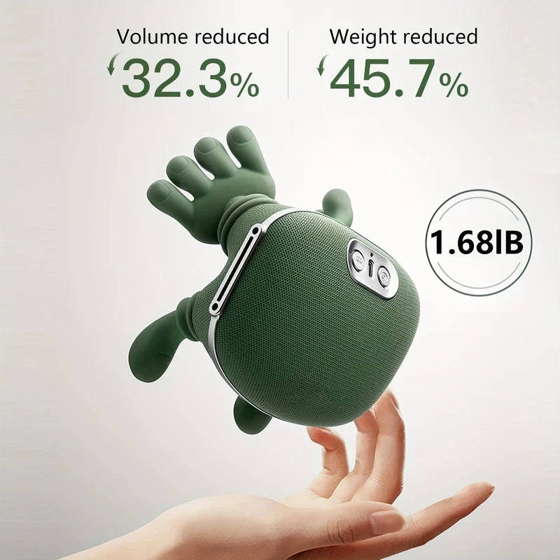 Masajeador inteligente totalmente automático para hombros y cuello con masaje de amasamiento con los dedos, fuente de alimentación USB para aliviar la fatiga física