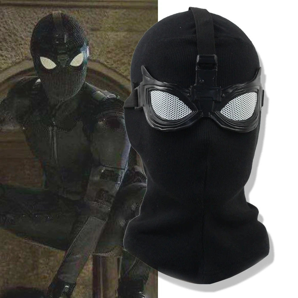 Black Stealth-Style Spider Hero Cosplay Mask