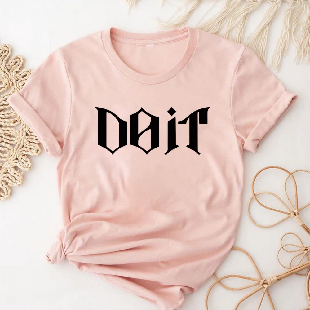 Camiseta Kpop 2026 SKZ It Tape Do It, Camiseta DO IT, Camisetas K-pop, Tops Harajuku, Ropa Urbana Unisex, Tops Casuales de Manga Corta