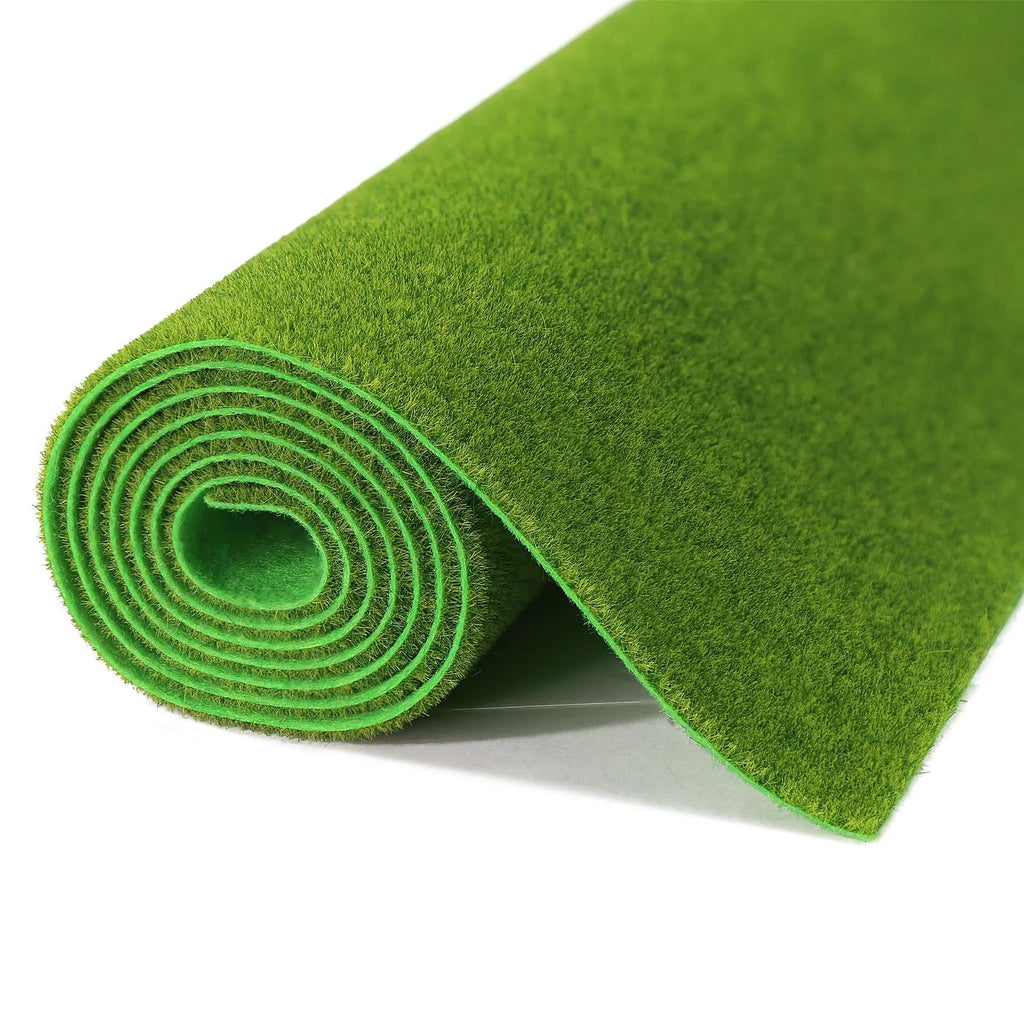 Evemodel-alfombrilla de césped Artificial verde, alfombras de césped para modelo de paisaje a escala HO O N, 41cm x 99cm, 3mm, 5mm, 8mm