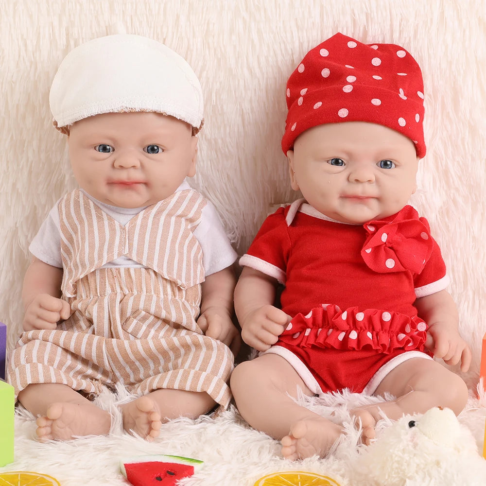 IVITA 14-Inch Full-Silicone Reborn Baby Doll