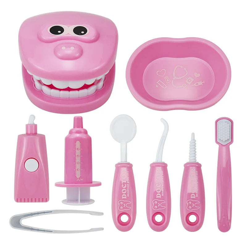 Juguetes Montessori para niños, interacción entre padres e hijos para niñas y niños, modelo de control de dientes, juego de rol para médicos, juguete de aprendizaje para bebés y niños