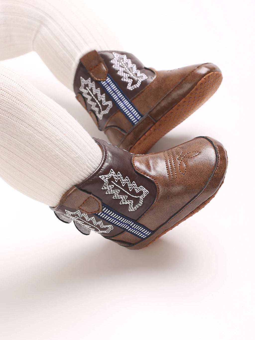 Baby Cowboy Boots - Western Style | Soft soled First Walking Shoes for Newborns and Preschoolers
