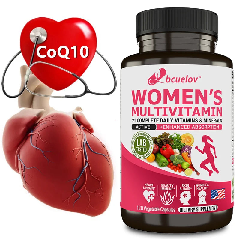 Suplemento multivitamínico multimineral para mujer - Magnesio Biotina Calcio Zinc Selenio - Apoya las articulaciones Piel Uñas