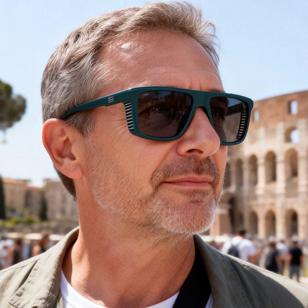 Gafas de sol polarizadas Vintage para hombre, gafas cuadradas de moda 2026, gafas de sol masculinas, gafas de conducción Vintage, gafas deportivas UV400