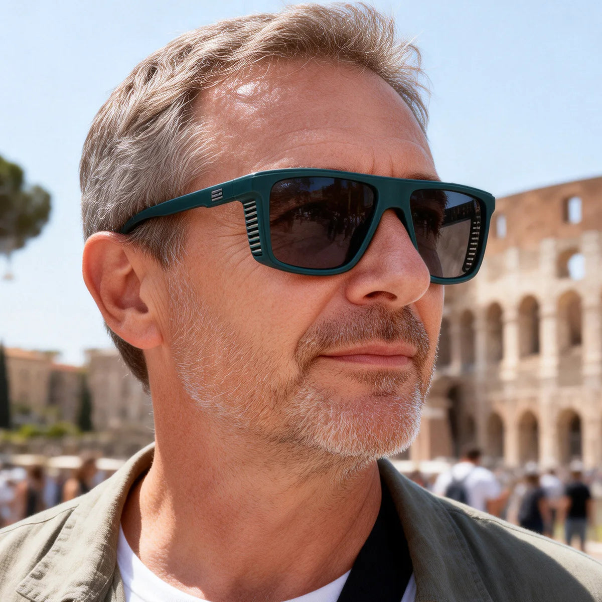 Gafas de sol polarizadas Vintage para hombre, gafas cuadradas de moda 2026, gafas de sol masculinas, gafas de conducción Vintage, gafas deportivas UV400