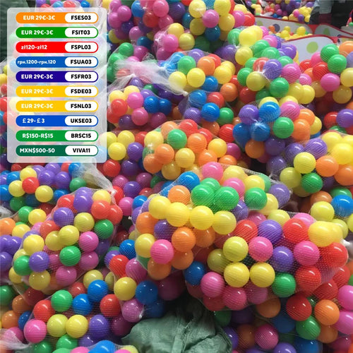 100 Uds. Pelota deportiva al aire libre, piscina de agua suave colorida, pelota de ola de mar para bebé, pelota de aire ecológica para el estrés, tienda de campaña, juguetes para niños