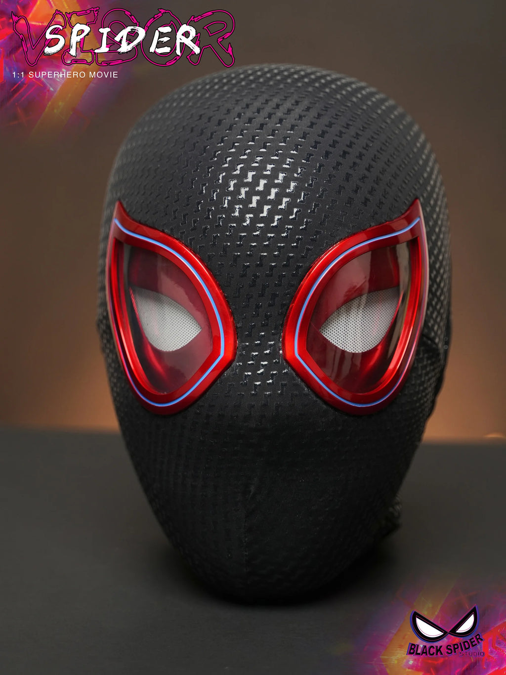 Spider-Man-Inspired Moving-Eye Cosplay Mask