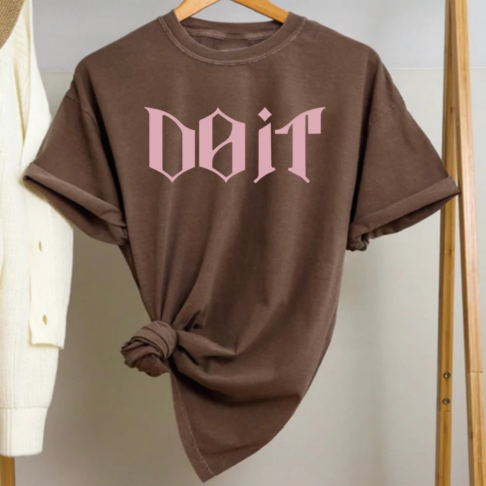 Camiseta Kpop 2026 SKZ It Tape Do It, Camiseta DO IT, Camisetas K-pop, Tops Harajuku, Ropa Urbana Unisex, Tops Casuales de Manga Corta