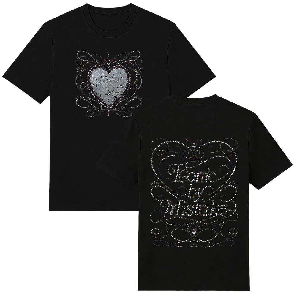 Camiseta Kpop KATSEYE ICONIC BY MISTAKE para hombre y mujer, ropa de algodón de verano, camiseta de manga corta con cuello redondo, ropa de calle, 2026
