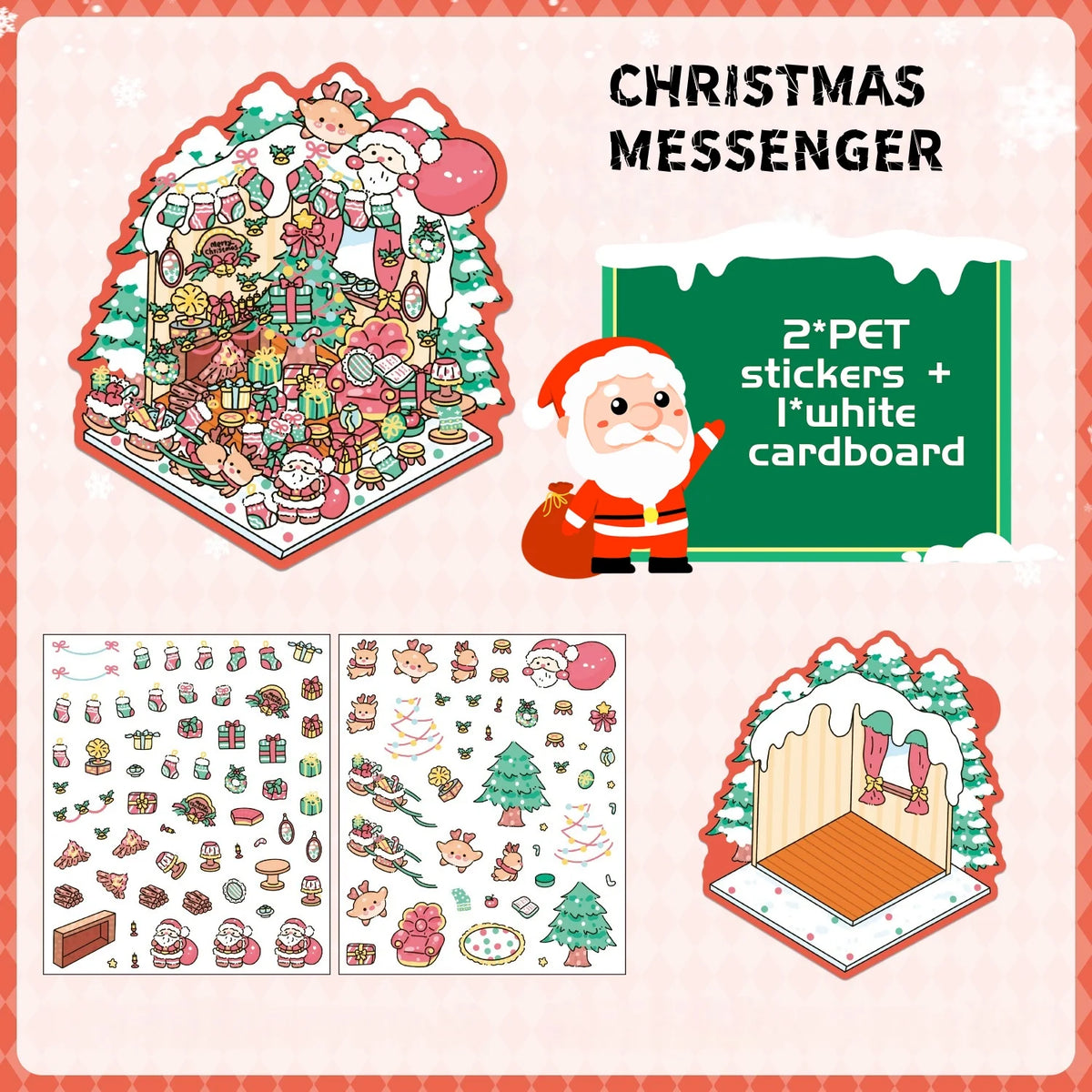 Set de Stickers Navideños de Dibujos