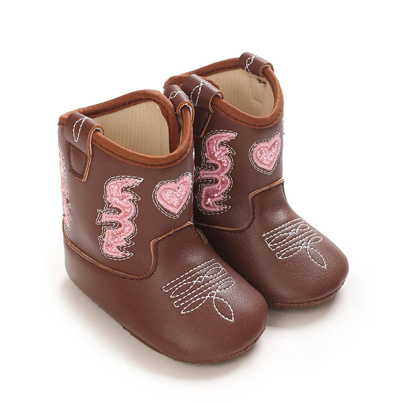 Botas Vaqueras Bordadas para Bebé