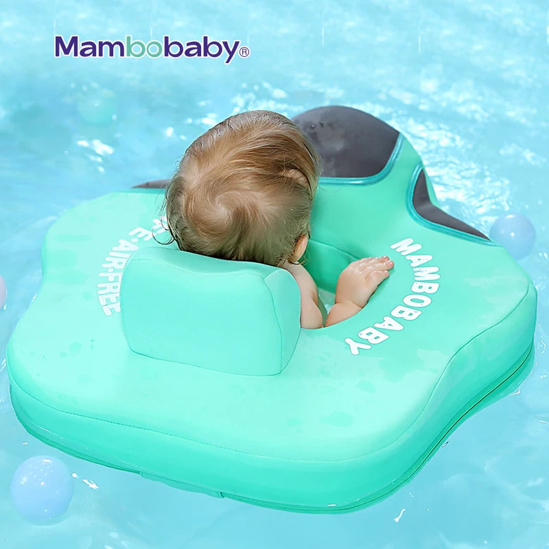 Mambobaby Baby Float with Seat Large Swimming Ring for Infant No Inflation Pool Accessories 6-18-24 Months Pool Game Toys