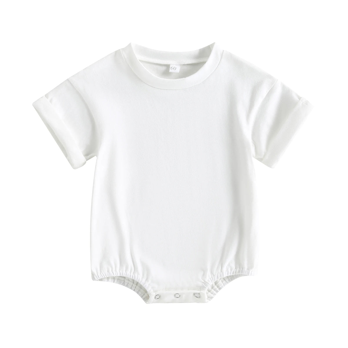 Baby Solid-Color Short-Sleeve Romper