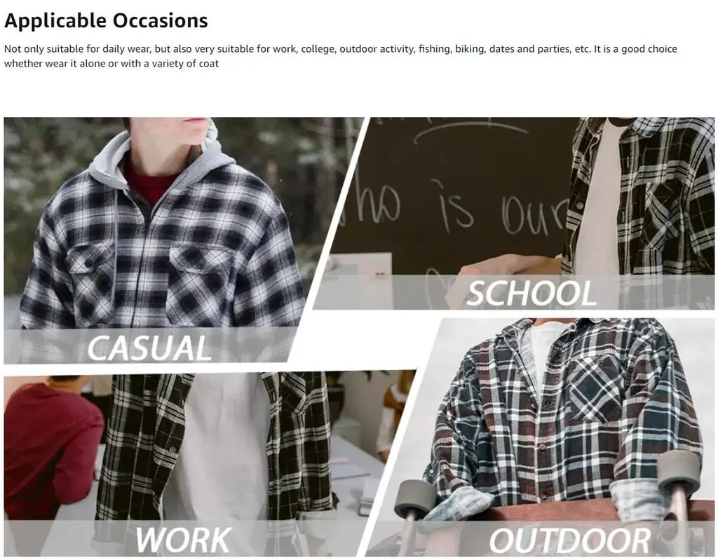 TACVASEN-Camisa de manga larga para hombre, chaqueta de franela, ligera, con botones y bolsillos