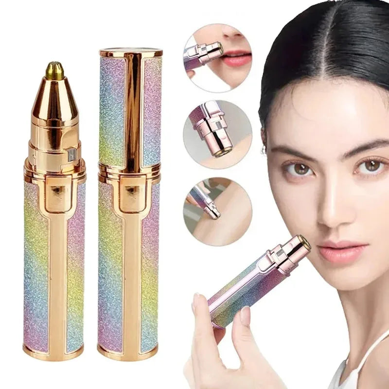 Depiladora Eléctrica de Cejas para Mujer 2 en 1, Recargable, Depilación Facial y Afeitadora de Cejas, Depiladora Corporal sin Dolor