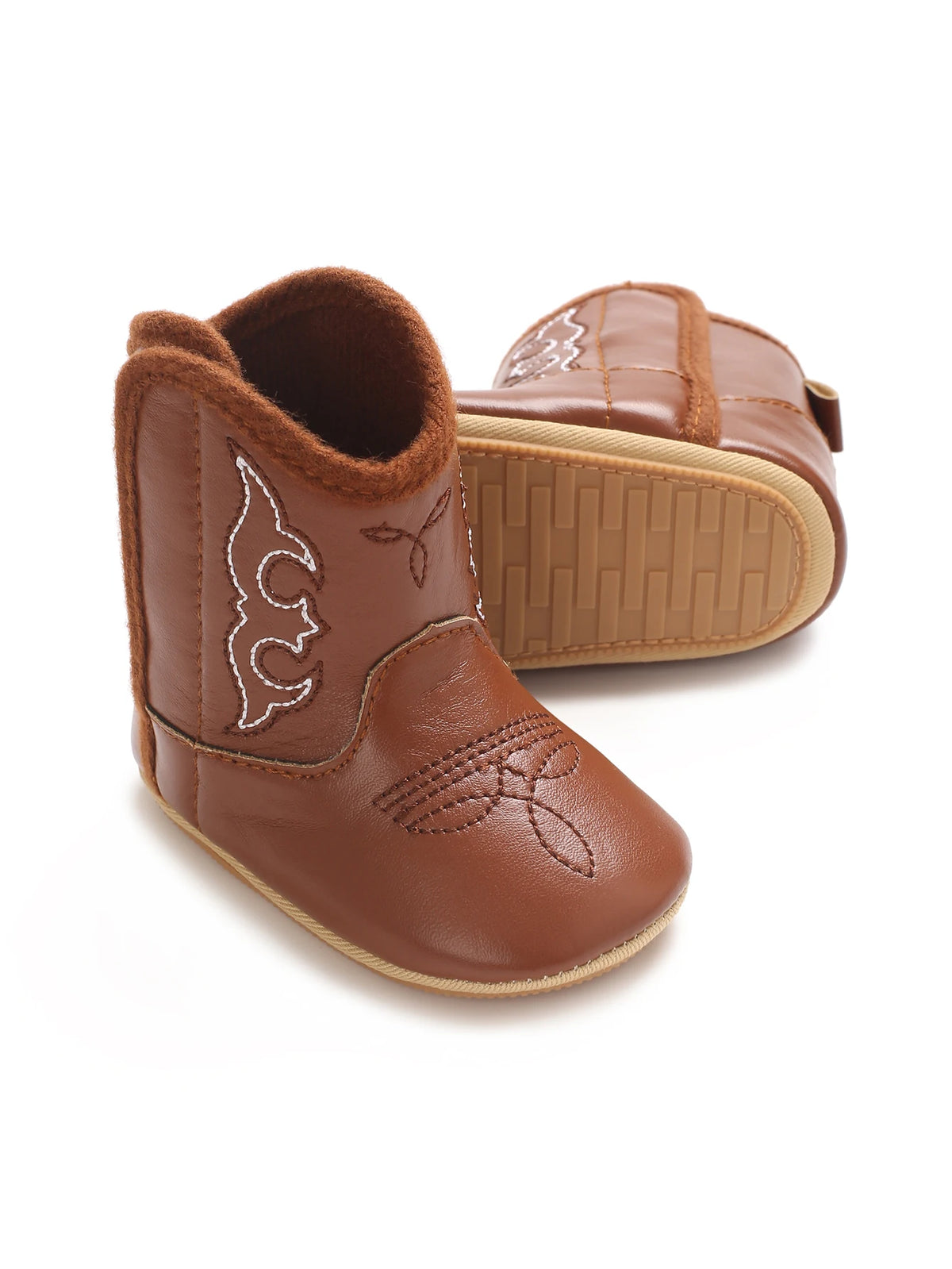 Baby Cowboy Boots - Western Style | Soft soled First Walking Shoes for Newborns and Preschoolers