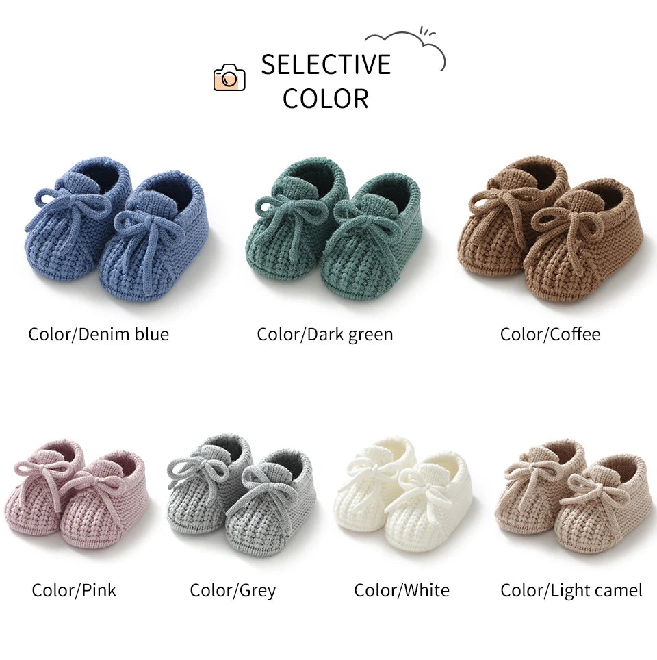 Newborn Infant Boys Girls Soft-Soled First Walk Shoes 0-18m Baby Prewalker Fashion Toddler Kid Outdoor Indoor Crib Sock Footwear