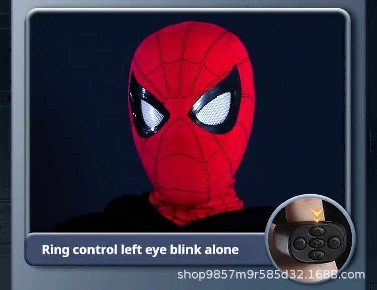 Spider-Man-Inspired Moving-Eye Cosplay Mask