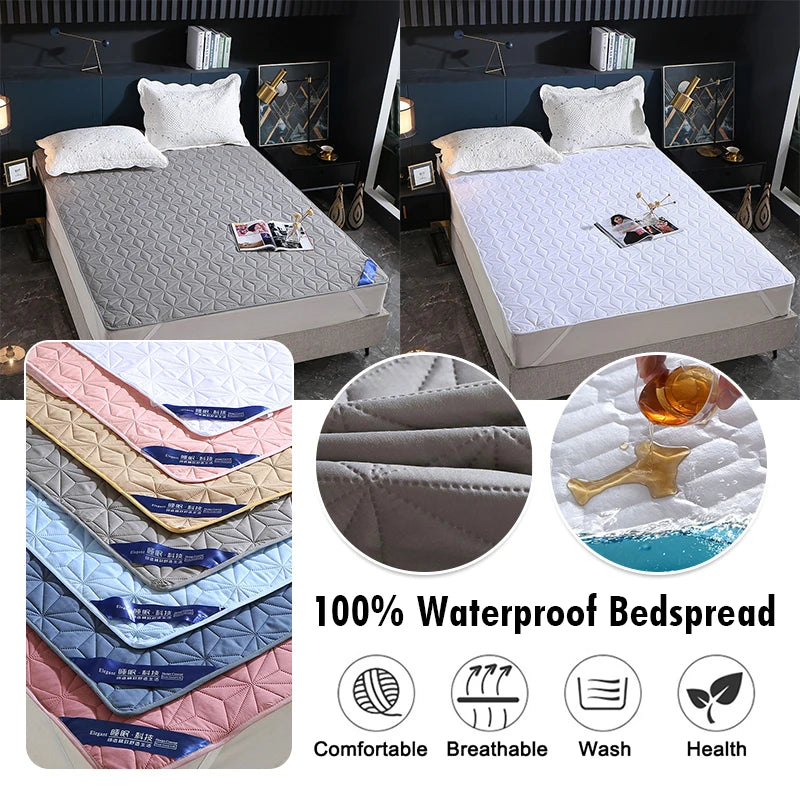 Colchón impermeable de algodón grueso, almohadilla protectora para enuresis, algodón grueso para bebés, niños, ancianos, cuidado de mujeres