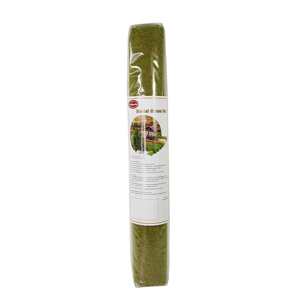 Evemodel-alfombrilla de césped de 0,4 m x 1m, modelo de césped Artificial verde, alfombras de césped para modelo arquitectónico, diseño de tren de paisaje, escala HO O N