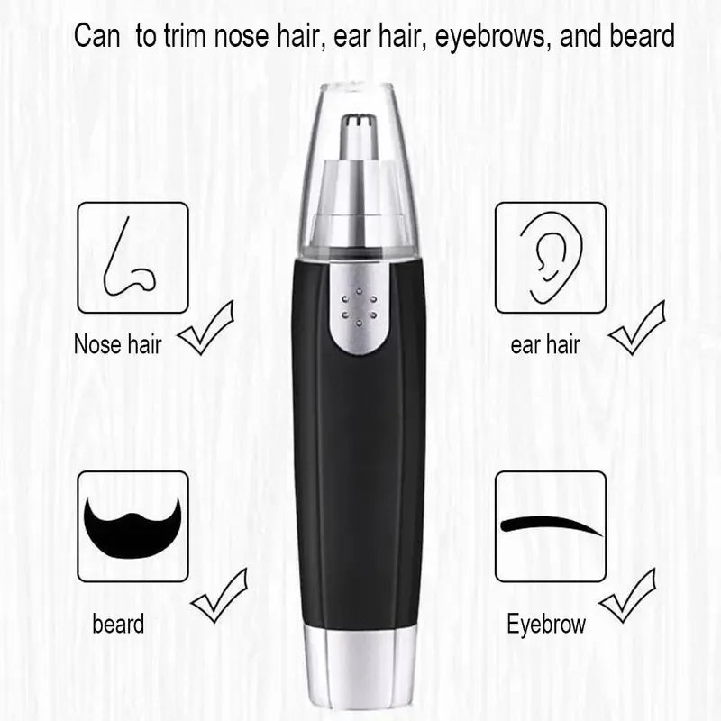 Recortador de pelo eléctrico indoloro para nariz y oreja, cuchilla lavable portátil, removedor de vello para cejas y cara, herramienta ligera de cuidado Personal para el hogar