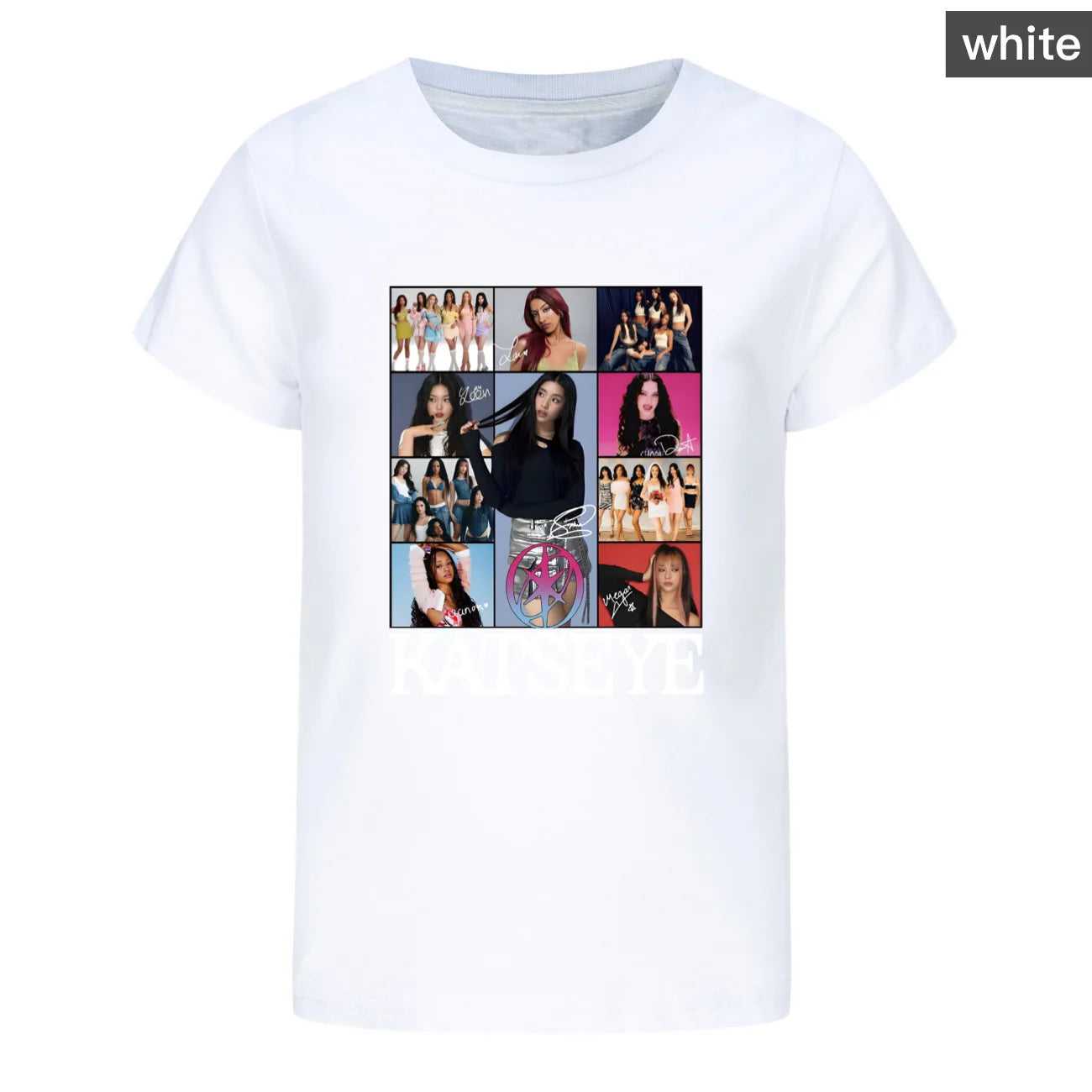 Camiseta KATSEYE Kpop para niños, ropa de verano 2026, camisetas de manga corta para niñas, ropa de calle a la moda para niños
