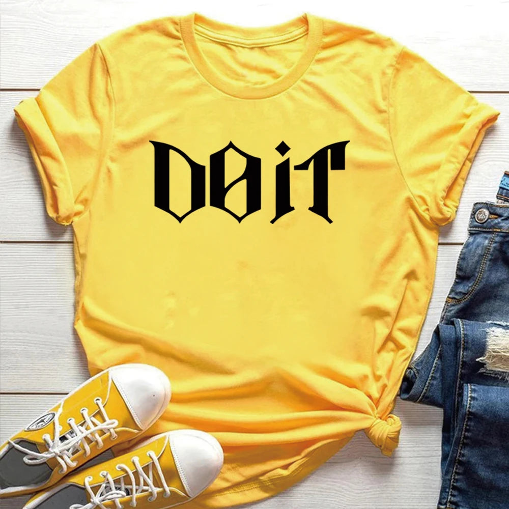 Camiseta Kpop 2026 SKZ It Tape Do It, Camiseta DO IT, Camisetas K-pop, Tops Harajuku, Ropa Urbana Unisex, Tops Casuales de Manga Corta