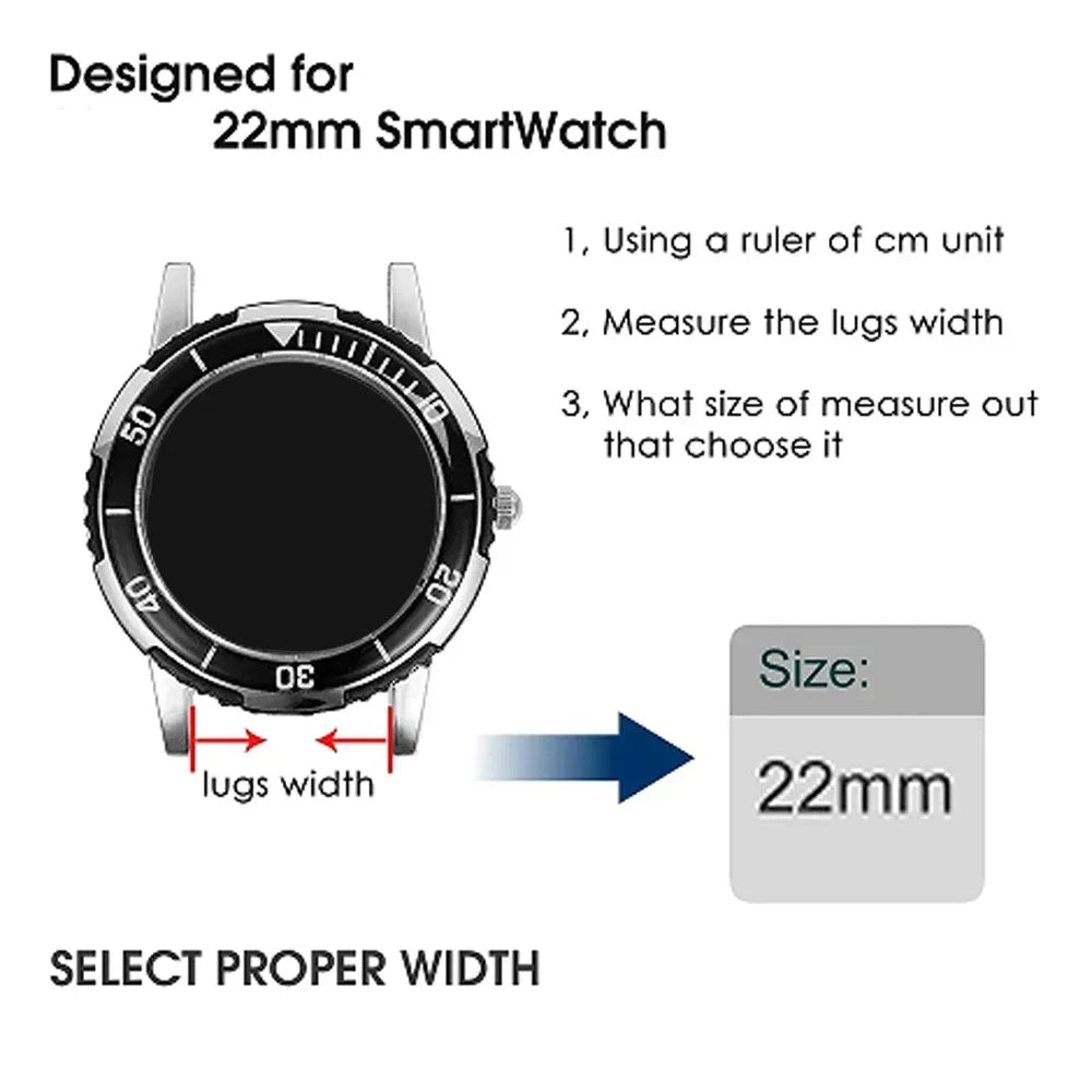 Correa deportiva de silicona de 22mm para OnePlus Watch 3 2 2R, pulsera suave de 46mm para OPPO Watch X X2 4 Pro/Mi Watch 2 Pro S4 S3 S1