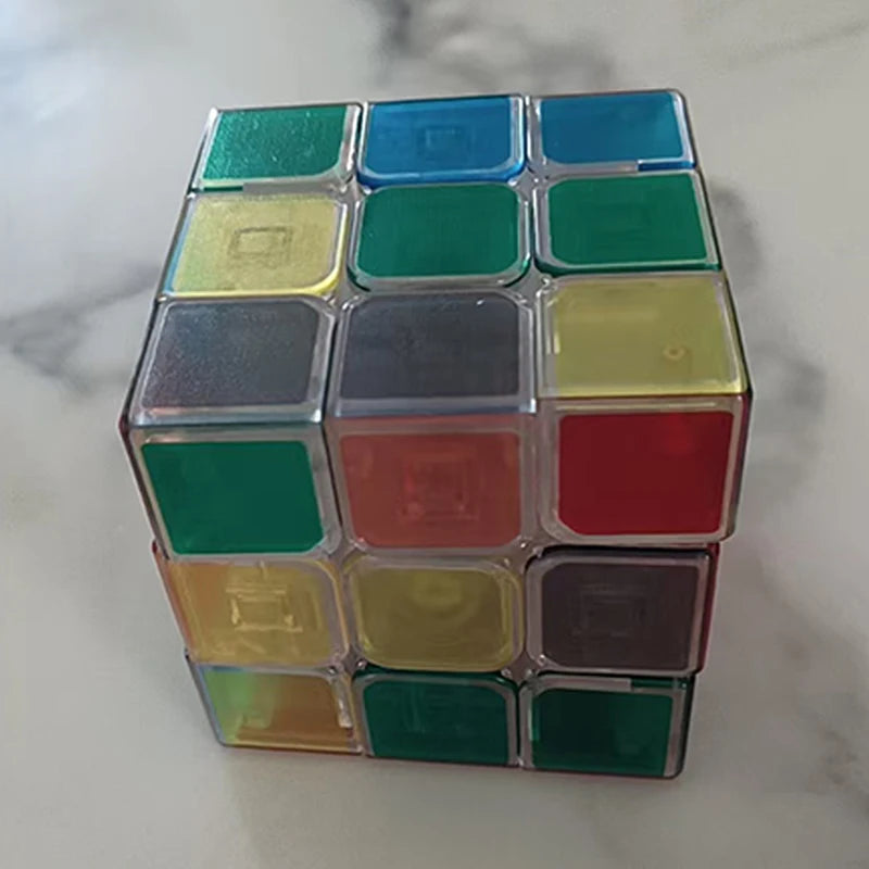 Transparent Cube 3x3x3 Fast Smooth Turning Educational Brain Teaser Toys for Kids Boys Girls Cubo Mágico кубик рубик