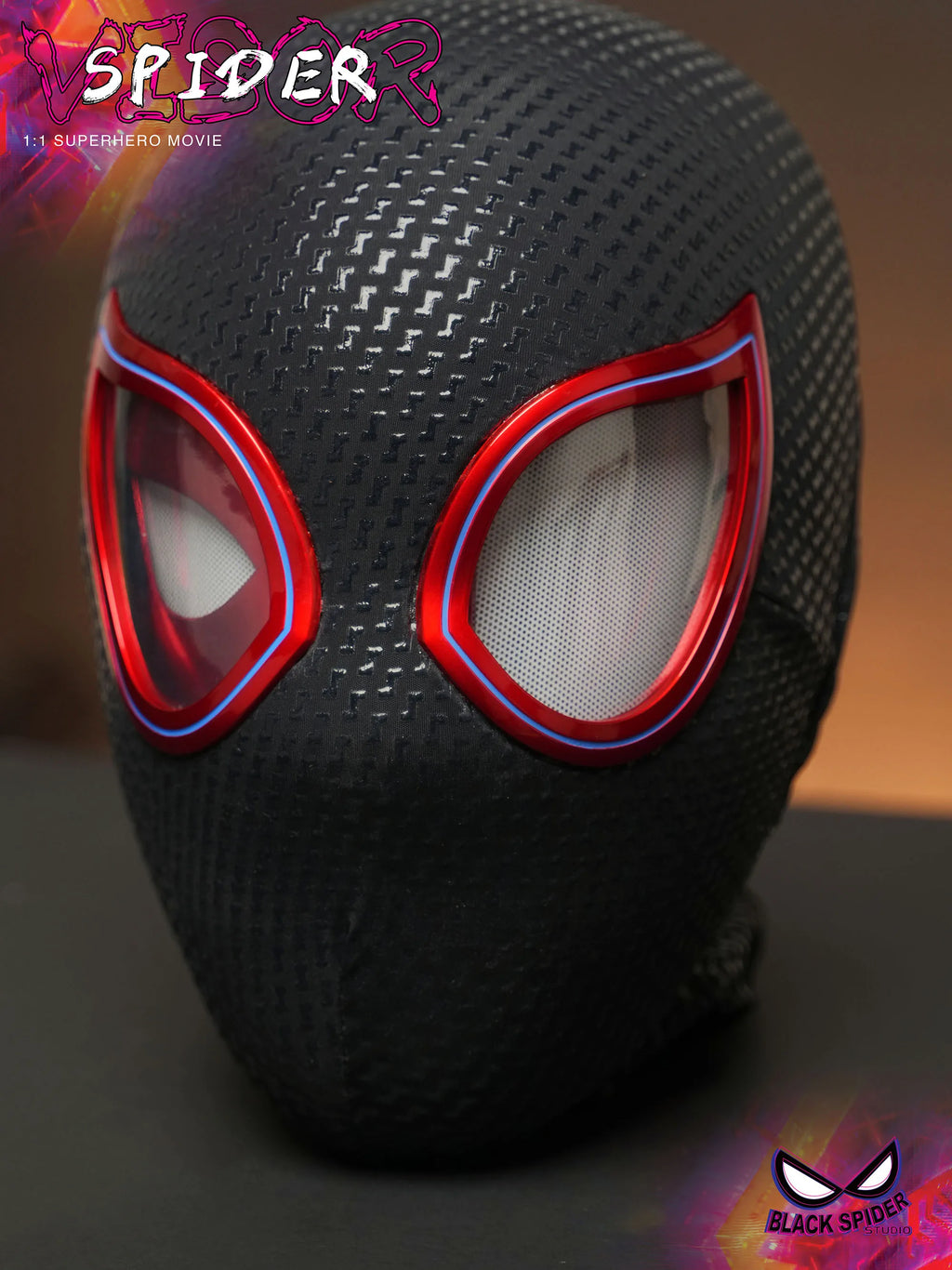 Spider-Man-Inspired Moving-Eye Cosplay Mask
