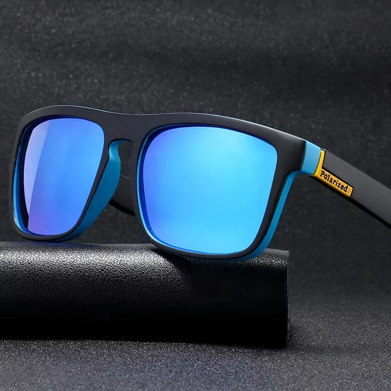 Gafas de Sol Polarizadas de Lujo, Gafas de Sol Cuadradas de Moda para Hombre, Gafas de Sol Vintage para Conducir, Pescar, Gafas Deportivas con Protección UV