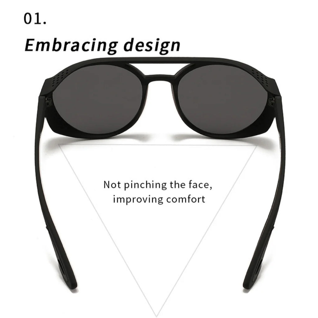 Gafas de Sol Polarizadas para Hombre y Mujer con Protección Lateral UV400, Lentes Espejadas, Gafas Deportivas para Ciclismo al Aire Libre