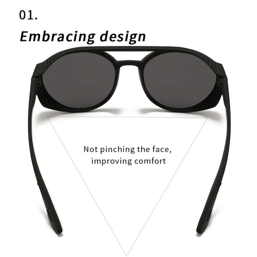 Gafas de Sol Polarizadas para Hombre y Mujer con Protección Lateral UV400, Lentes Espejadas, Gafas Deportivas para Ciclismo al Aire Libre
