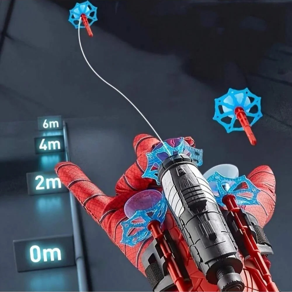 Spider Web Shooter Gloves – Red & Blue Hero Toy