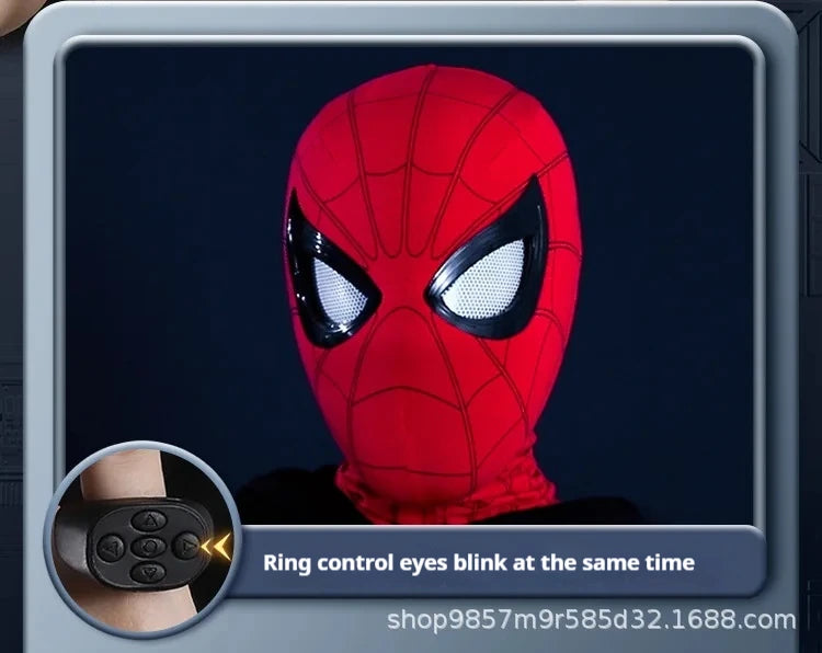 Spider-Man-Inspired Moving-Eye Cosplay Mask